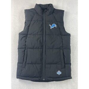 NFL Scouting Combine Men’s Black XS Detroit Lions Puffer Vest